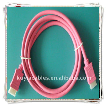 Позолоченный HDMI CABLE Красный 6-футовый HDMI-кабель для 1080p PS3 HDTV Поддерживает разрешение 480i, 480p, 720p, 1080i, 1080p.